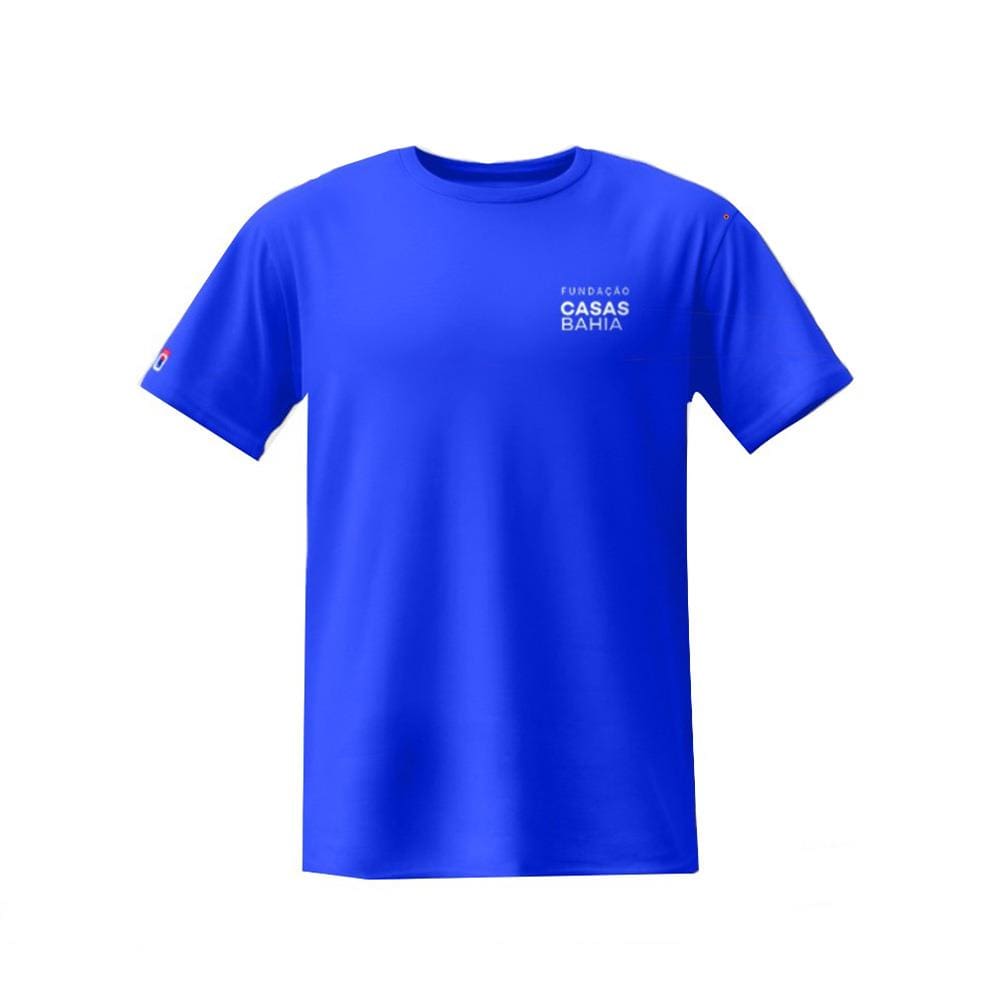 Camiseta Manga Curta Fundação Casas Bahia - Azul - EXG
