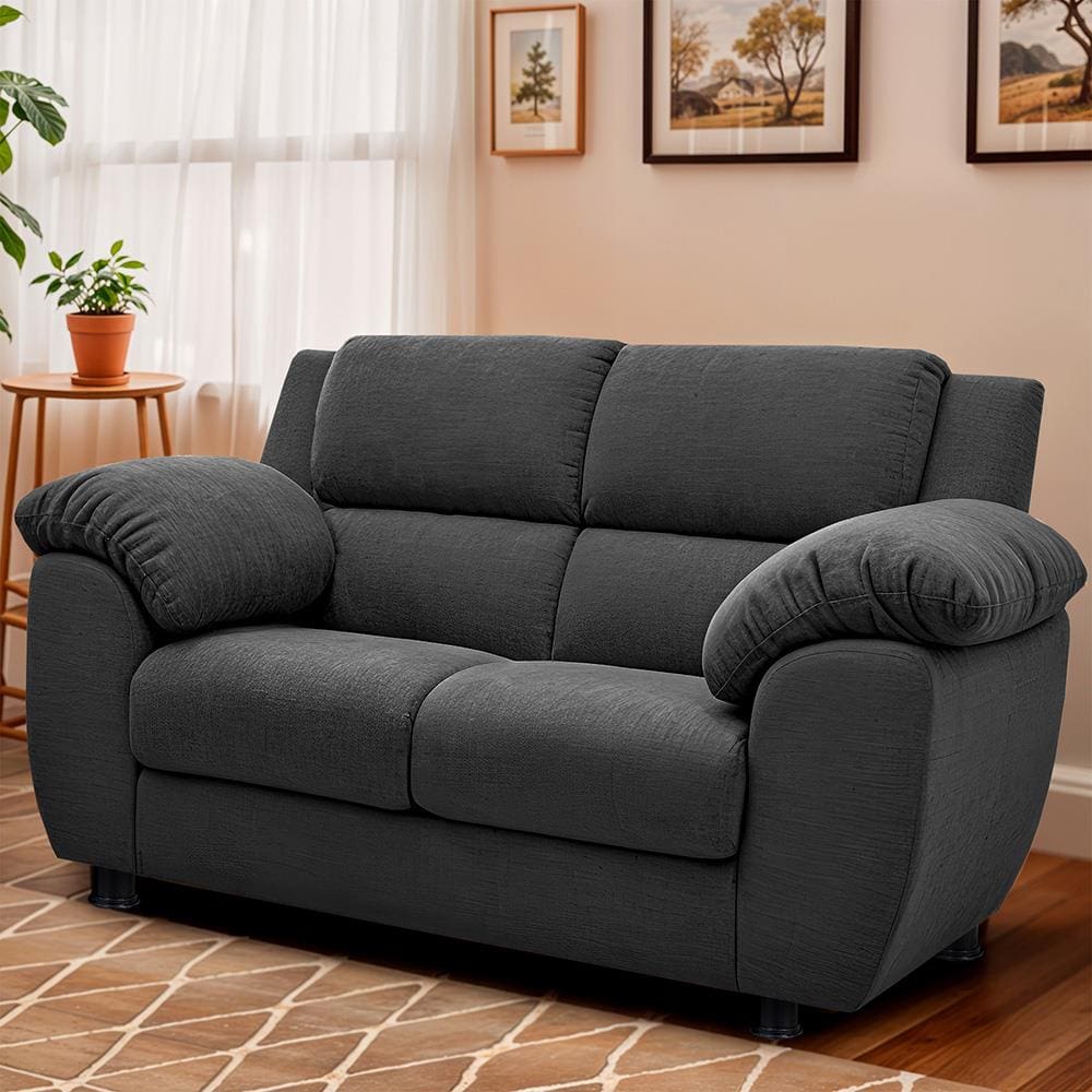 Sofá 2 Lugares Cama inBox Paris com 152cm de Largura e Revestido em Bouclé