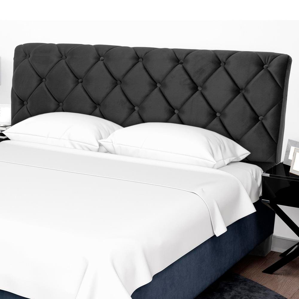 Cabeceira para Cama de Solteiro Hellen Denver com Revestimento Platinum - 90cm de largura