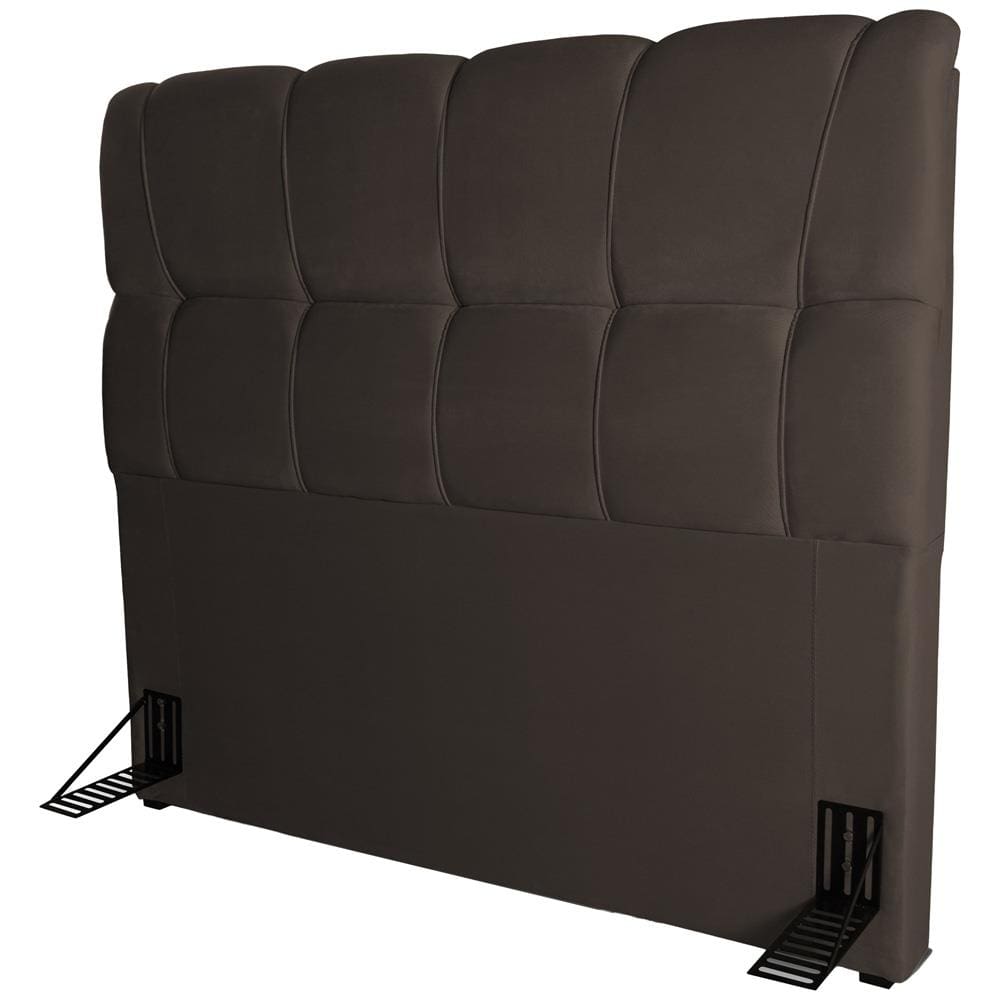 Cabeceira para Cama Solteiro Hellen Lara com Revestimento Platinum - 90cm de largura