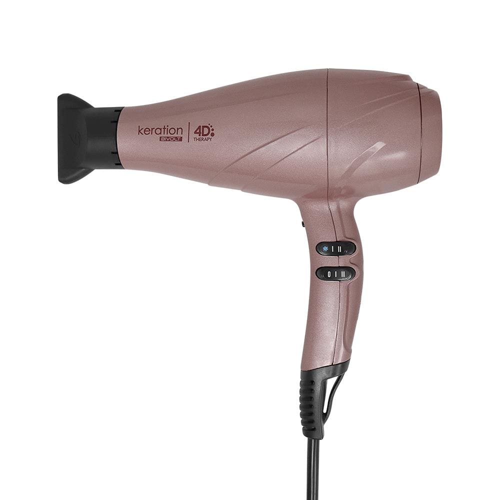 Secador de Cabelos GA.MA Italy Keration 4D Íon Plus 2100W Rose/Preto - Bivolt