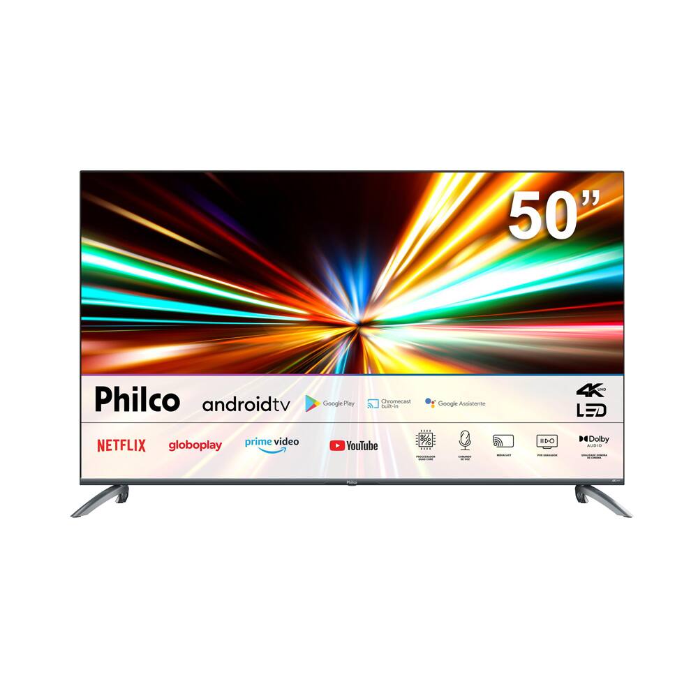 Smart TV Philco 43 Roku Led Dolby Audio Space Gray PTV43VA4REGB Bivolt 