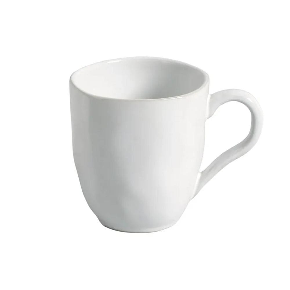Conjunto de Canecas Porto Brasil Orgânico New White em Stoneware Branca 273 ml - 4 Peças