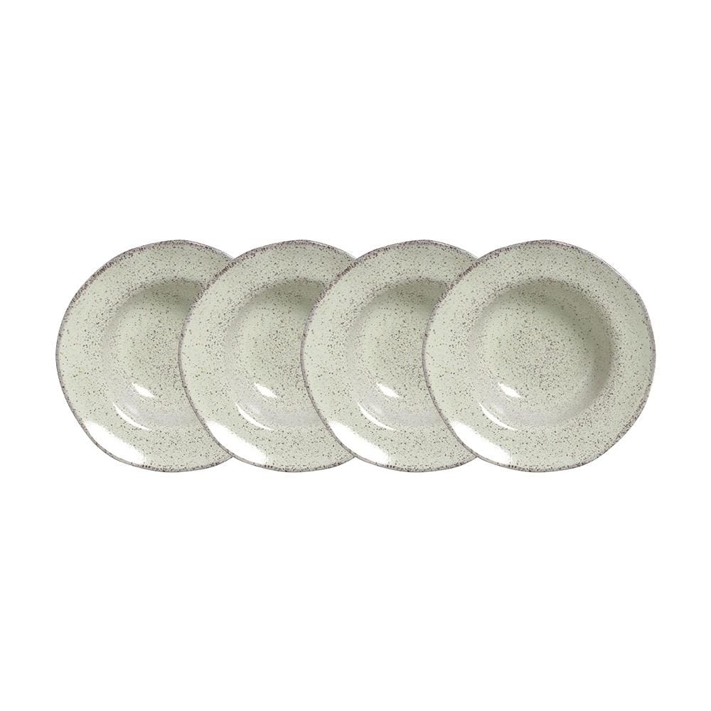 Conjunto de Pratos de Sobremesa Porto Brasil Orgânico Pistache 250ml - 4 Peças