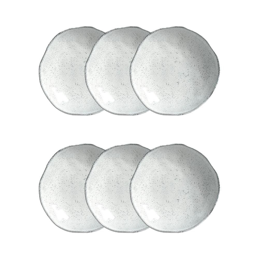 Conjunto de Pratos Fundos Porto Brasil Orgânico Echo Branco 600ml - 6 Peças