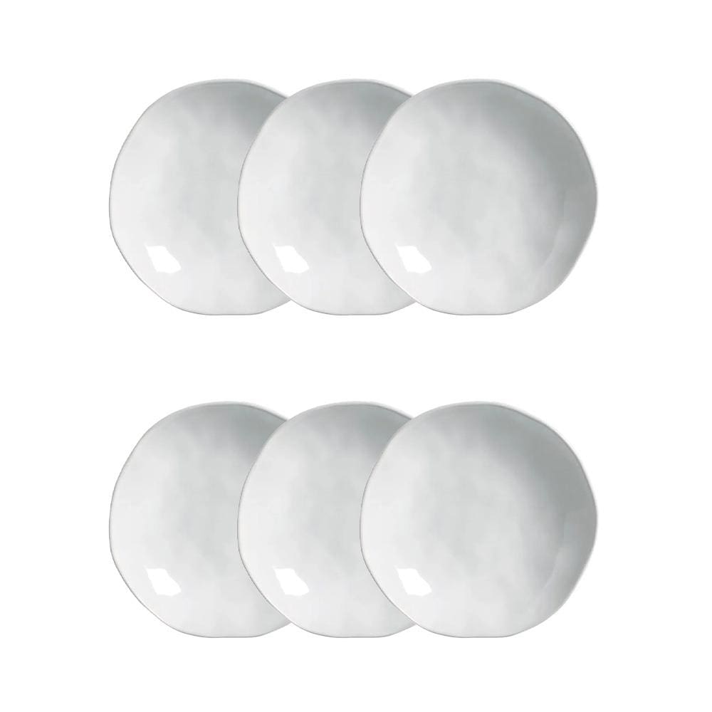 Conjunto de Pratos Fundos Porto Brasil Orgânico New White 600ml - 6 Peças