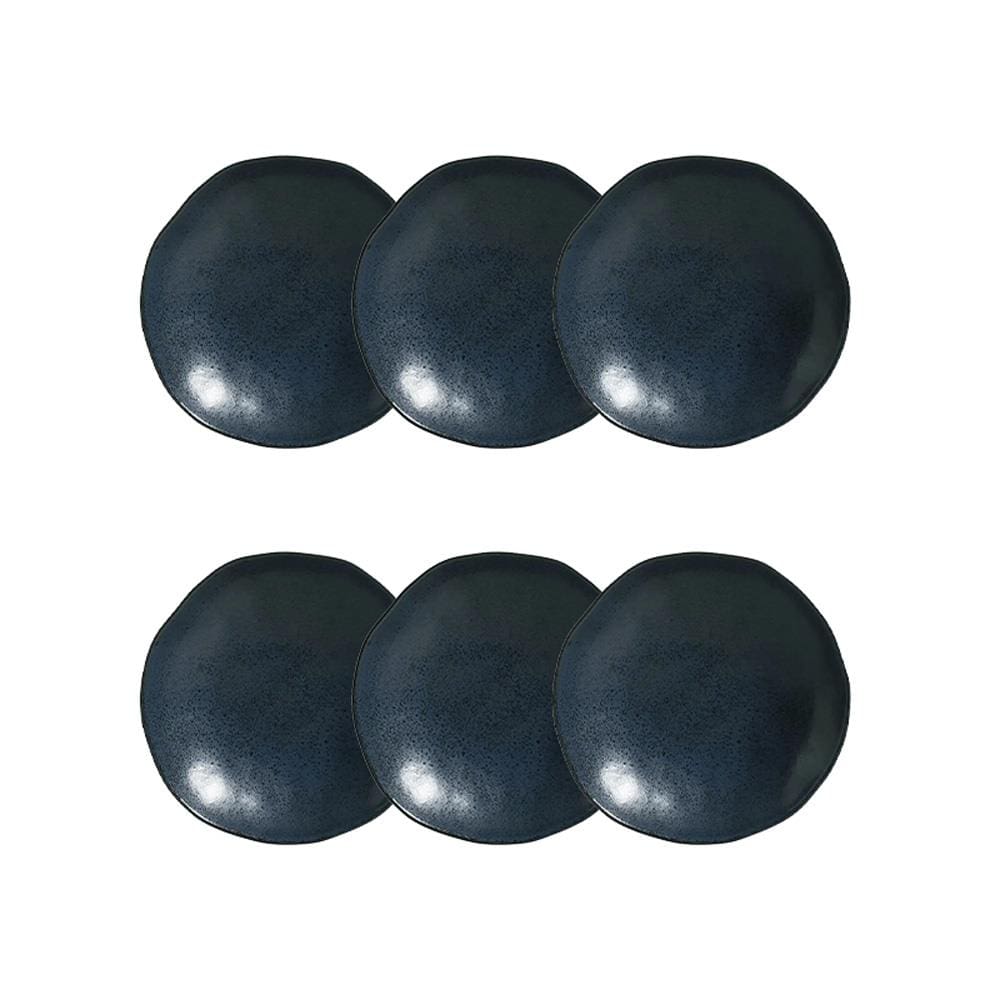 Conjunto de Pratos Fundos Porto Brasil Orgânico Night Blue 600ml - 6 Peças