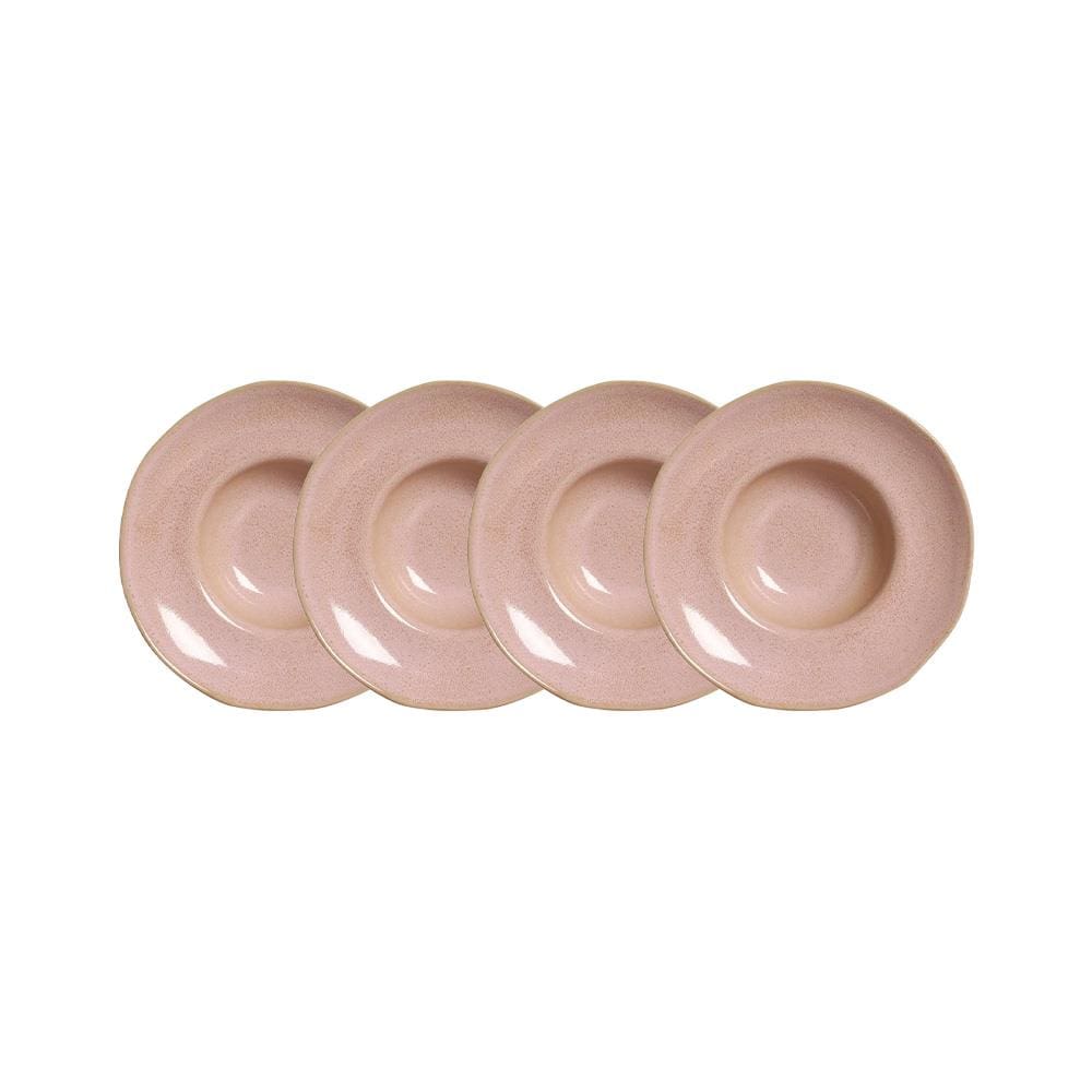 Conjunto de Pratos para Massa Porto Brasil Orgânico Litchi 450ml - 4 Peças