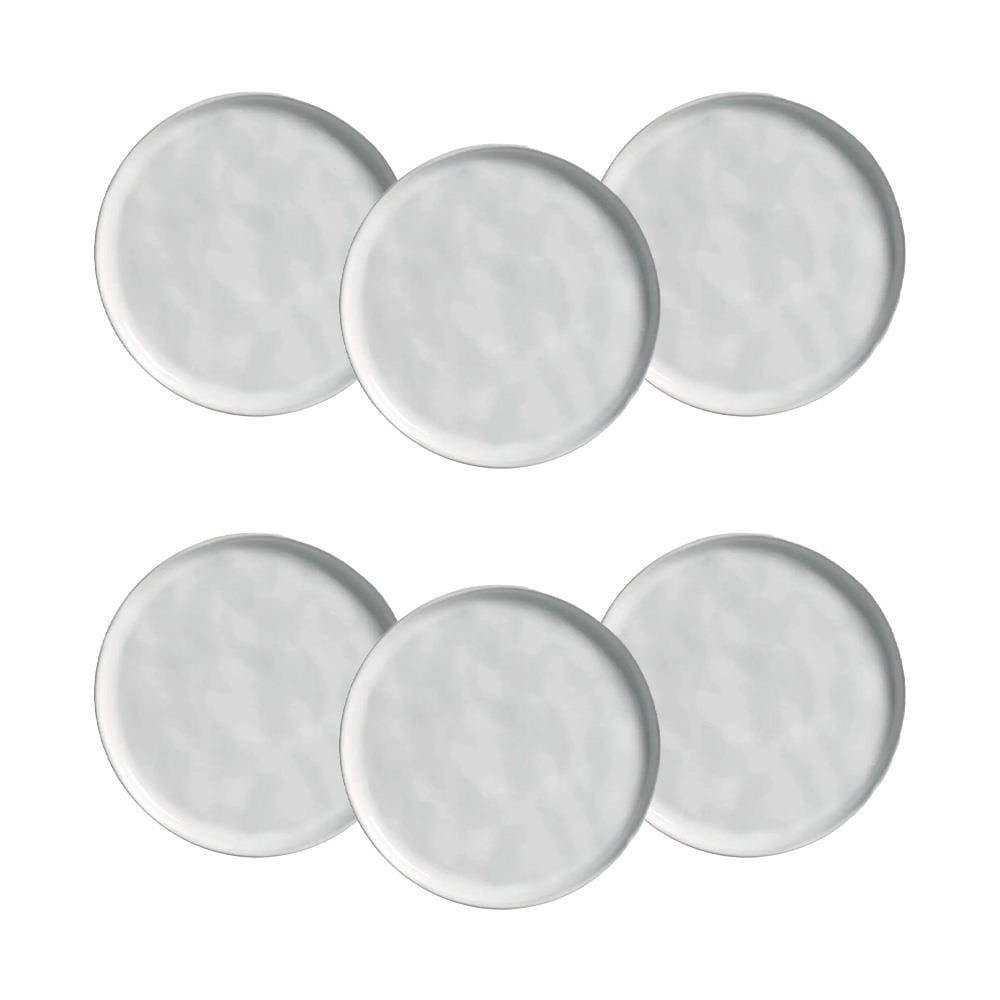 Conjunto de Pratos para Pão Porto Brasil Bio New White - 6 Peças