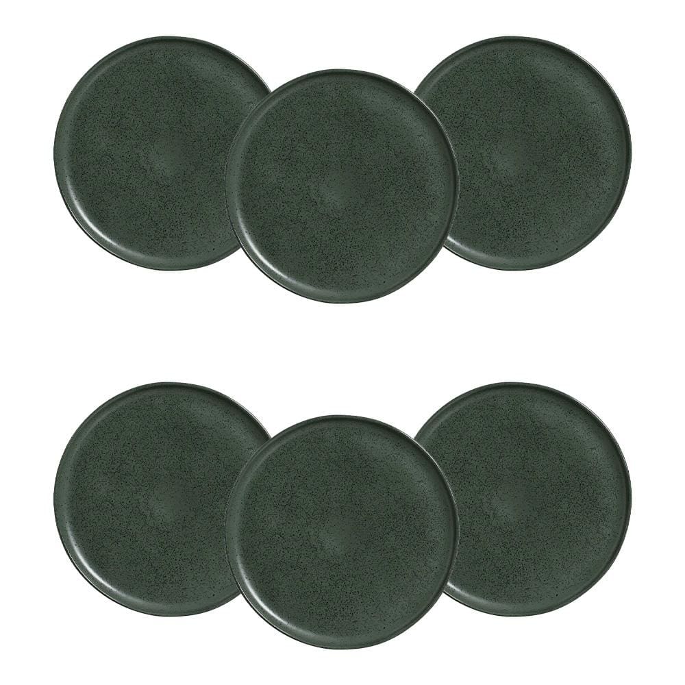 Conjunto de Pratos Rasos Porto Brasil Bio Greenery 29cm - 6 Peças