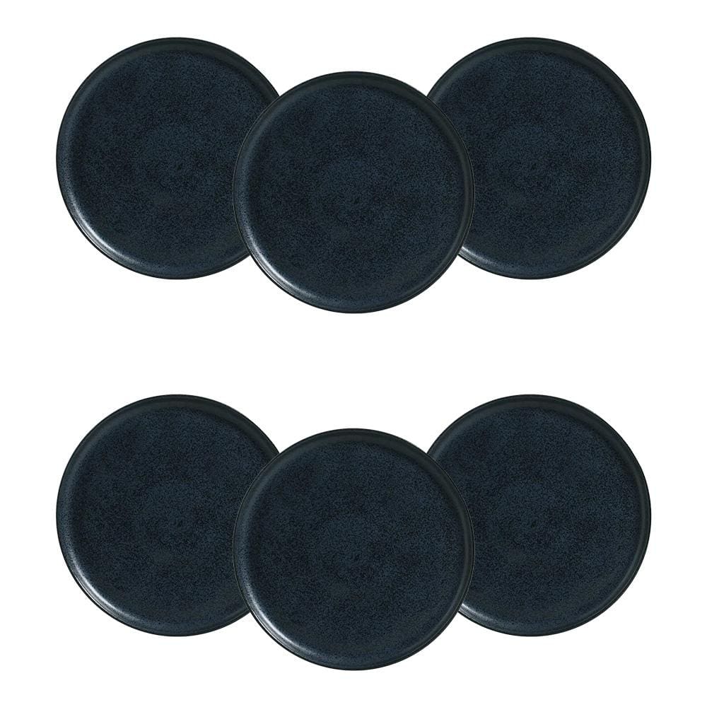 Conjunto de Pratos Rasos Porto Brasil Bio Night Blue 27,5cm - 6 Peças