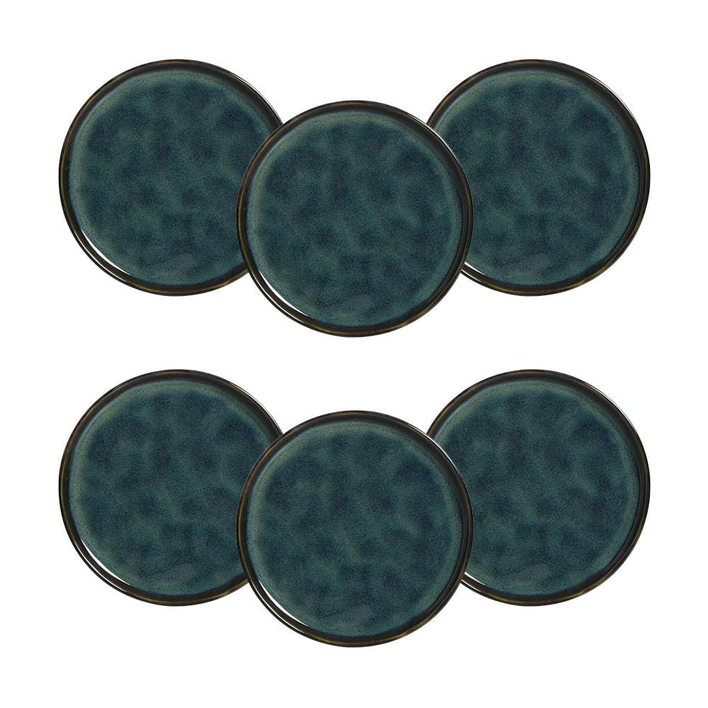 Conjunto de Pratos de Sobremesa Porto Brasil Bio Oceano 21,5cm - 6 Peças