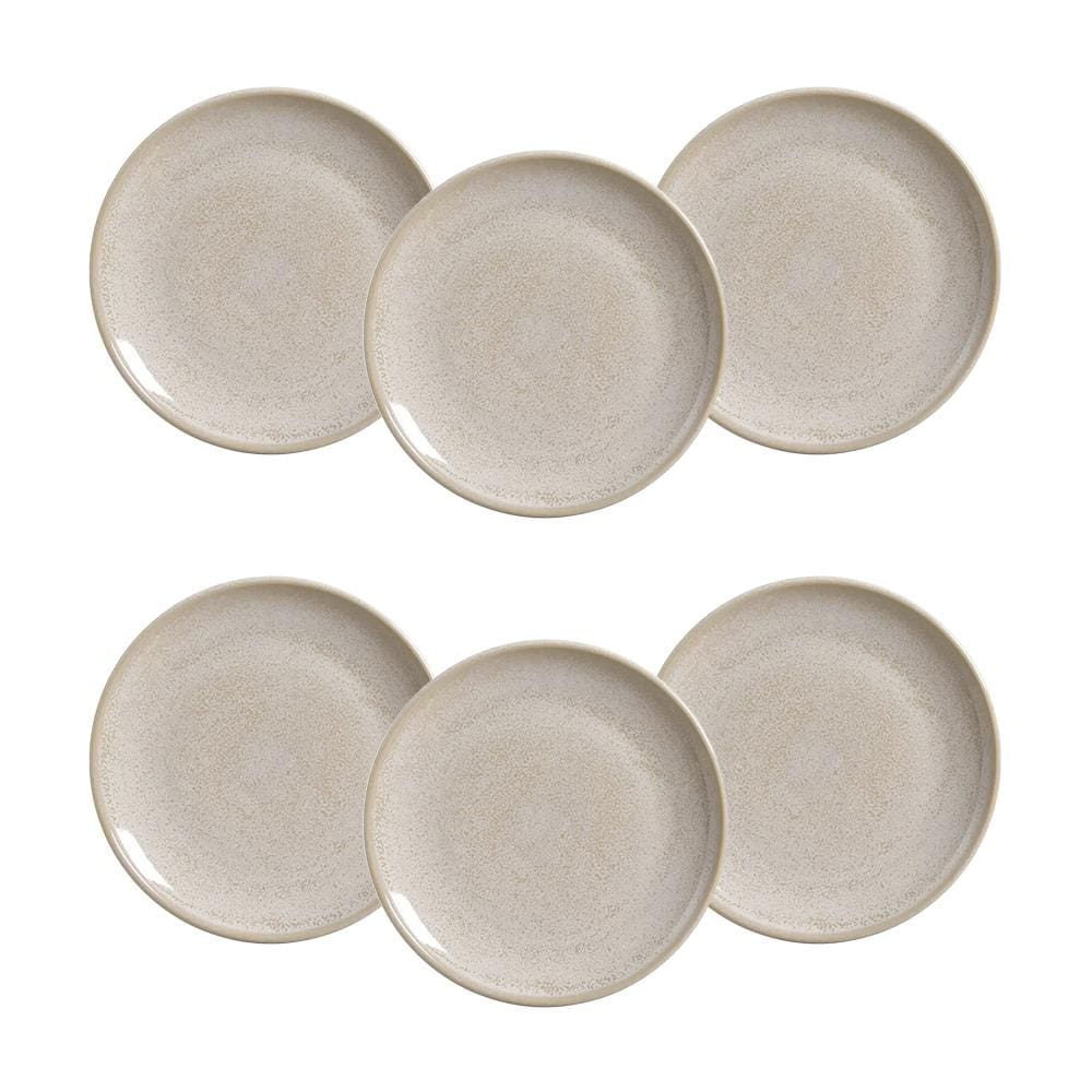 Conjunto de Pratos de Sobremesa Porto Brasil Coup Hotellate 21cm - 6 Peças