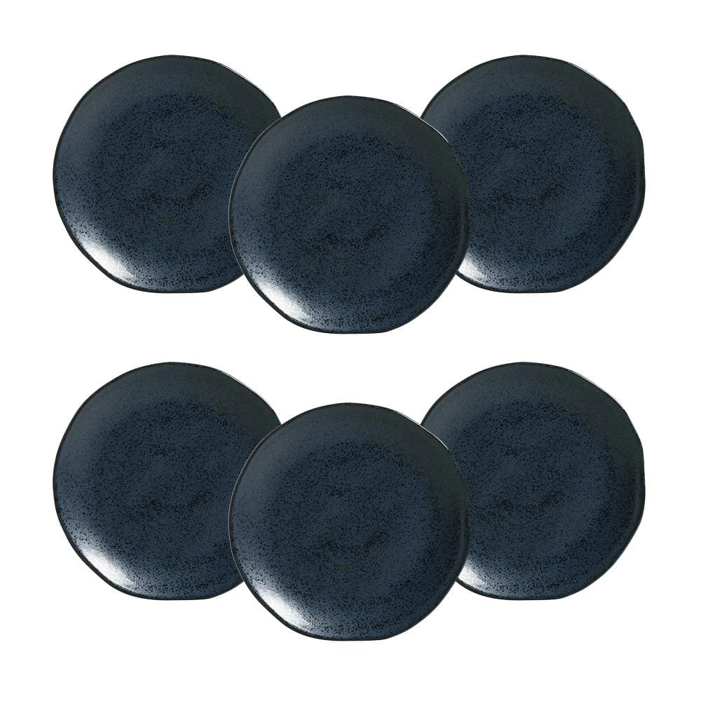 Conjunto de Pratos de Sobremesa Porto Brasil Orgânico Night Blue 19,5cm - 6 Peças