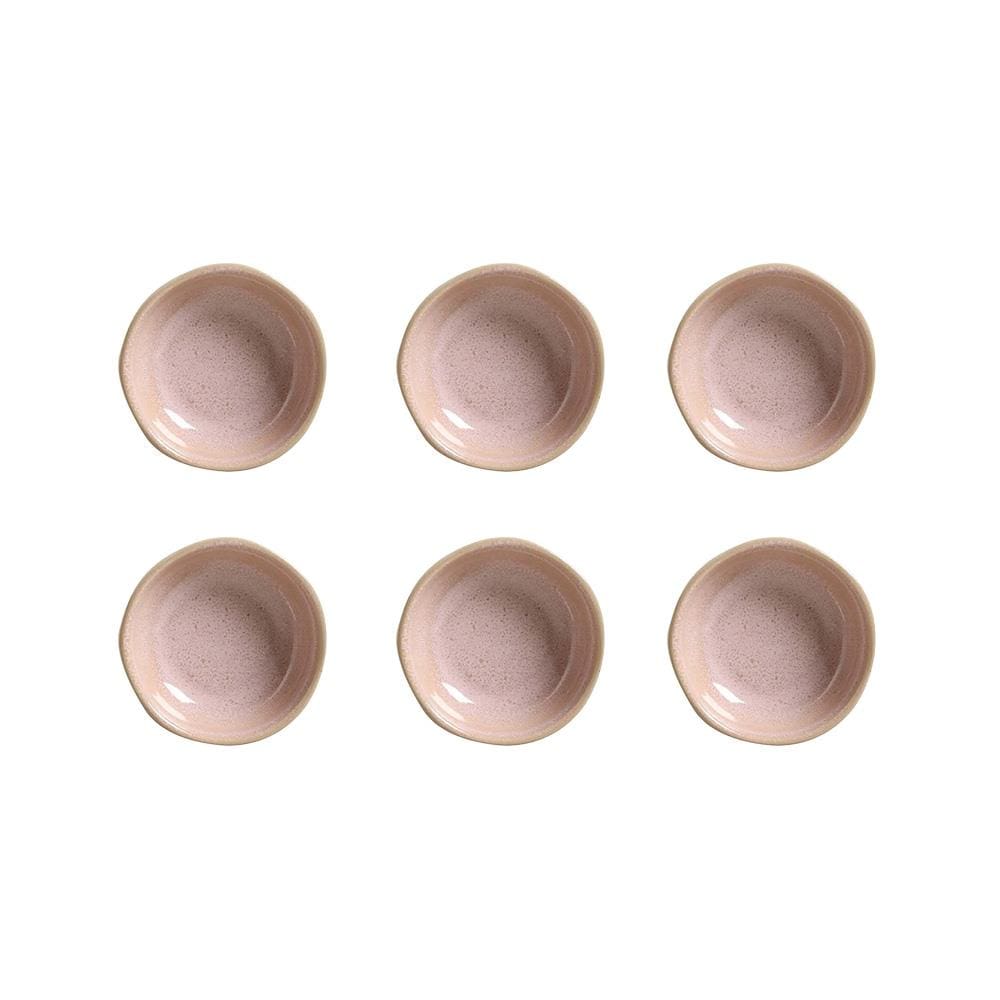 Conjunto de Ramequins Médios Porto Brasil Orgânico Litchi com 6 Peças 70ml – Rosa Claro