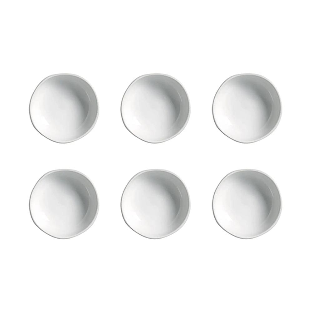 Conjunto de Ramequins Médios Porto Brasil Orgânico New White com 6 Peças 70ml – Branco