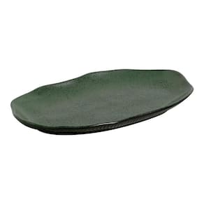 Conjunto de Travessas Oval Rasa Média Porto Brasil Bio Greenery 30x20cm - 4 Peças