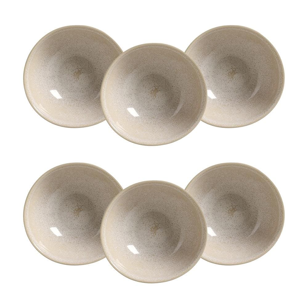 Conjunto de Cumbucas Porto Brasil Coup Stoneware Latte 360ml - 6 Peças