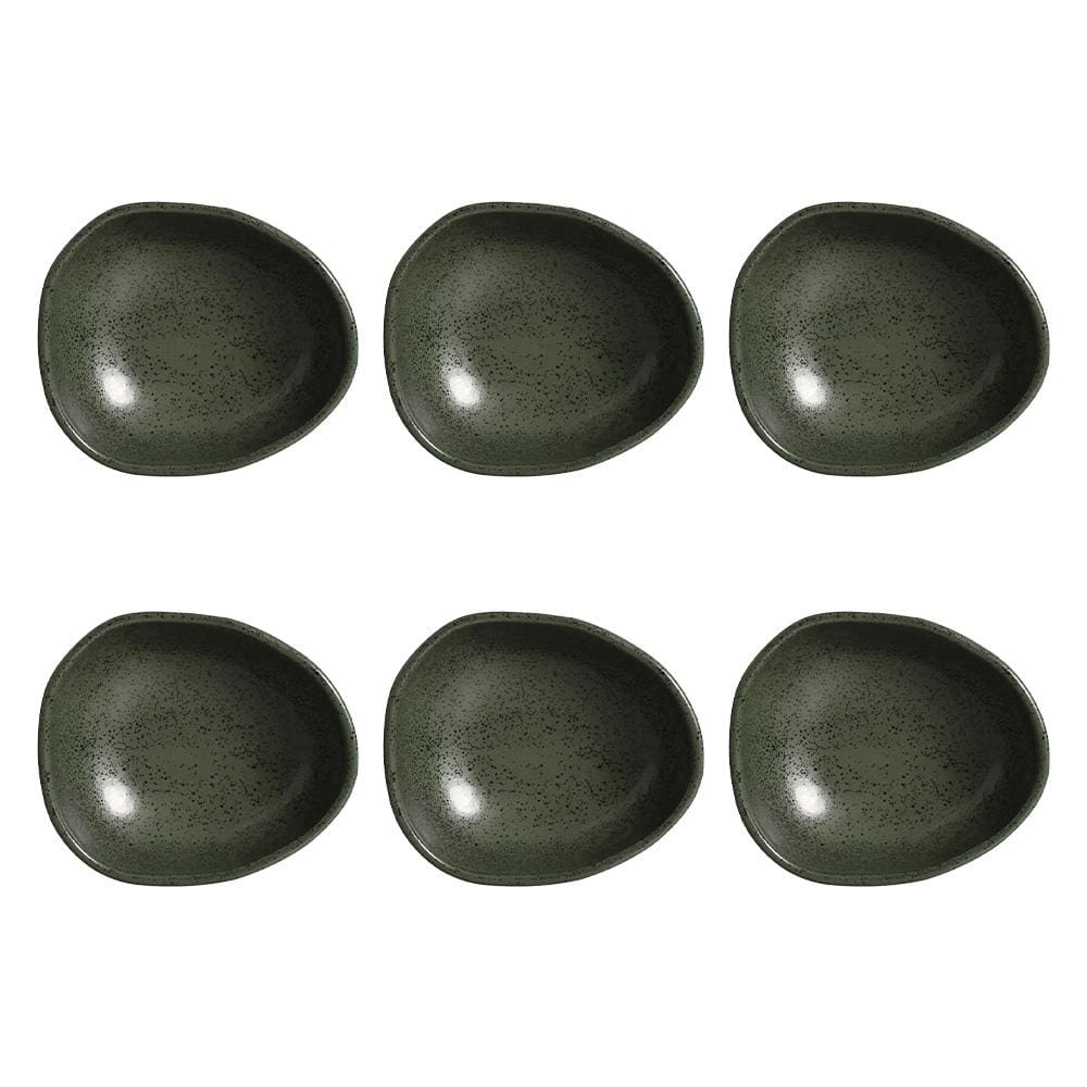 Conjunto de Cumbucas Oval Porto Brasil Orgânico Greenery 265ml - 6 Peças