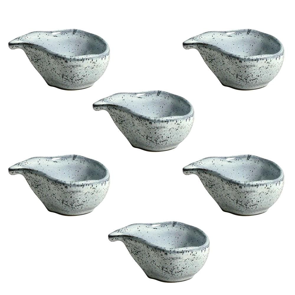 Conjunto de Molheiras Oval Porto Brasil Orgânico Echo 40ml - 6 Peças