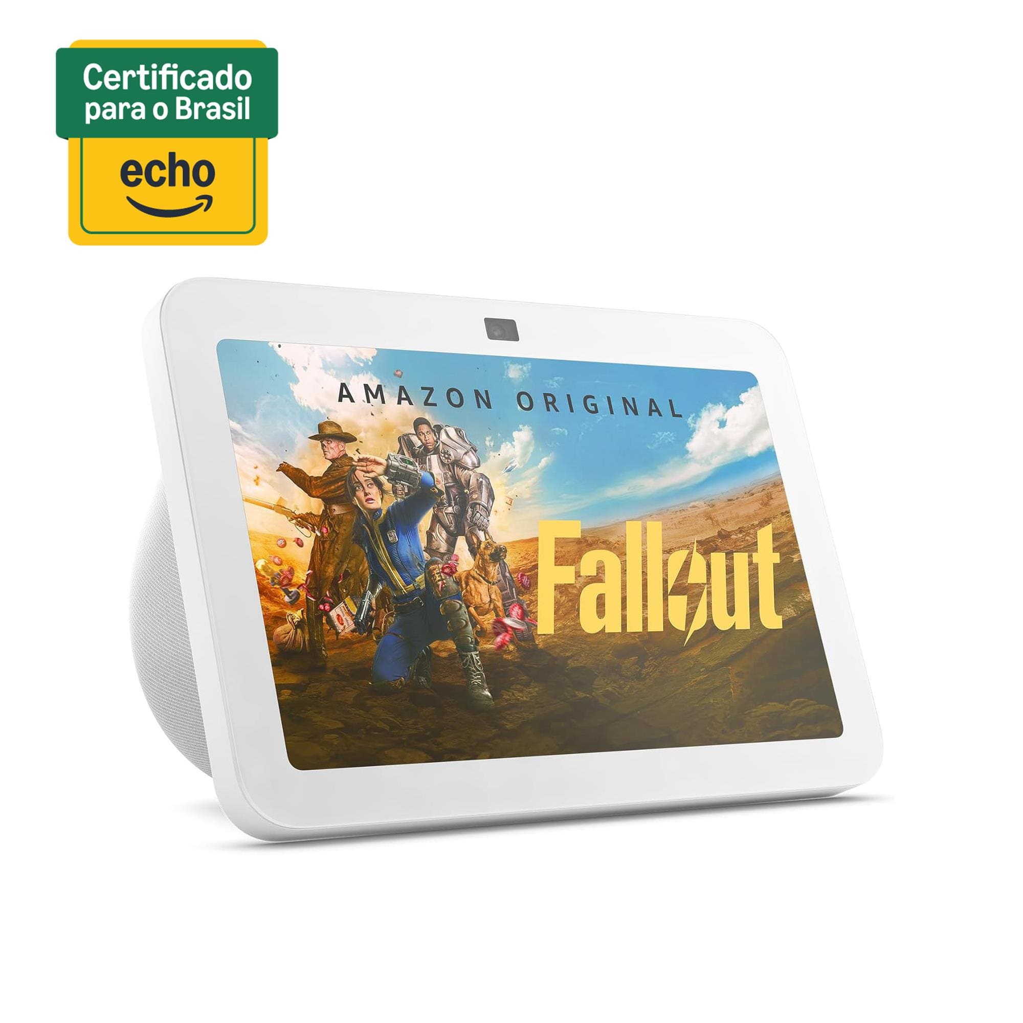 Echo Show 8 Amazon Smart Display com Alexa, Áudio Espacial e Hub de Casa Inteligente - Branco