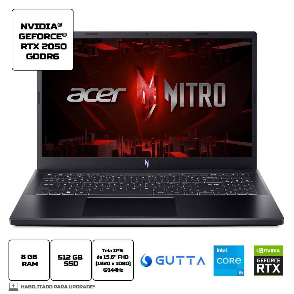 Notebook Gamer Acer Nitro V15 com Processador | Casas Bahia