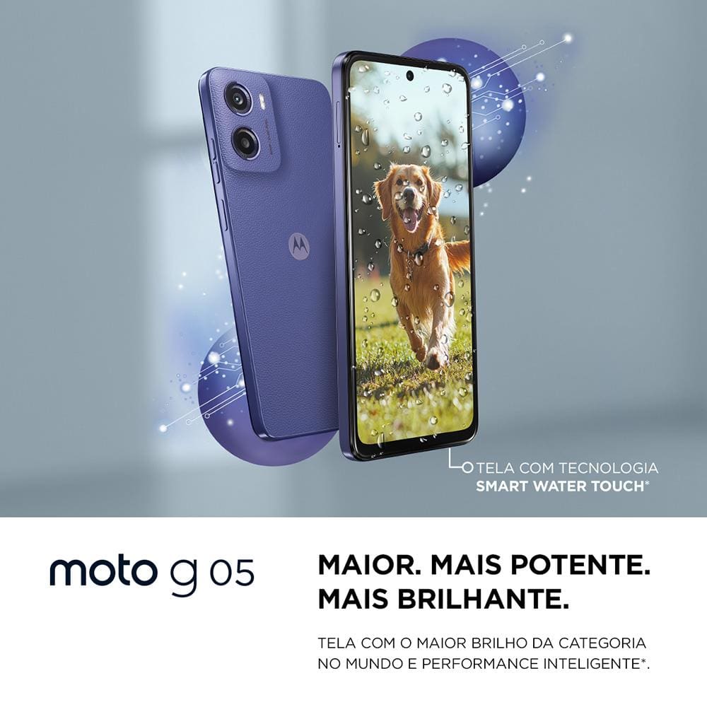 Smartphone Motorola Moto g05 Violeta Vegan | Casas Bahia