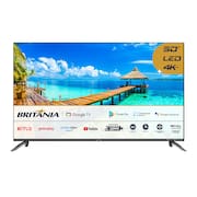 Smart TV DLED 50" Ultra HD Britânia 4K BTV50G7EACGB Android TV, HDMI, USB, Wi-Fi, Dolby Audio, Processador Quad-Core e Controle com Comando de voz
