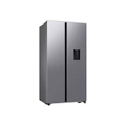 Geladeira Side by Side Samsung SmartThings Inox com Dispenser de Água RS57, AI Energy Mode e SpaceMax - 560 litros
