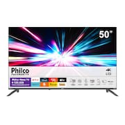 Smart TV Philco 50” 4K LED Ultra HD PTV50VA4REGB Sistema Operacional Roku TV e Entradas USB e HDMI