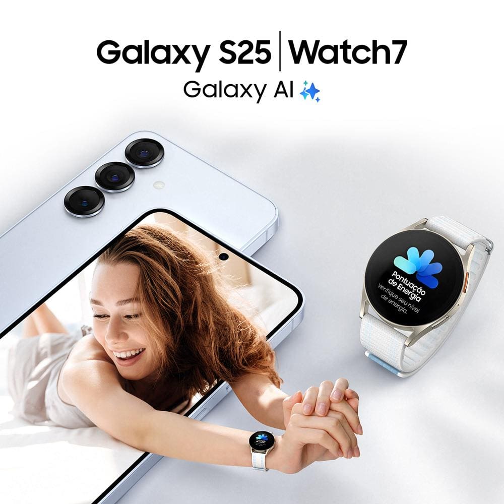 Smartphone Samsung Galaxy S25 5G Azul | Casas Bahia
