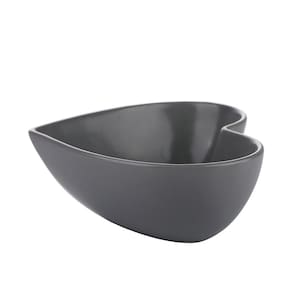 Bowl L'Hermitage Lovely Coração Porcelana 580ml - Cinza