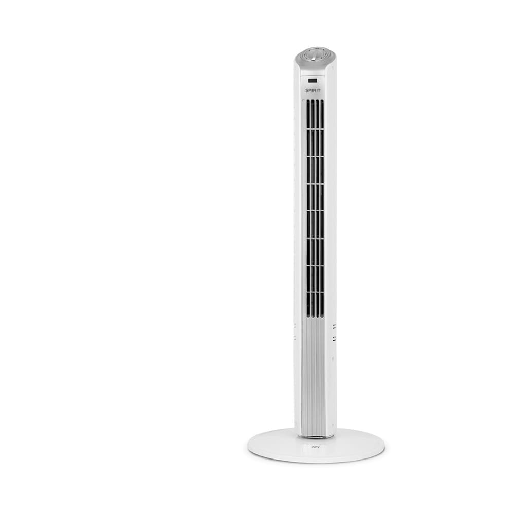 Ventilador de Torre 90cm Spirit Easy 40W de Potência e 3 Velocidades - Branco/Prata - 220V