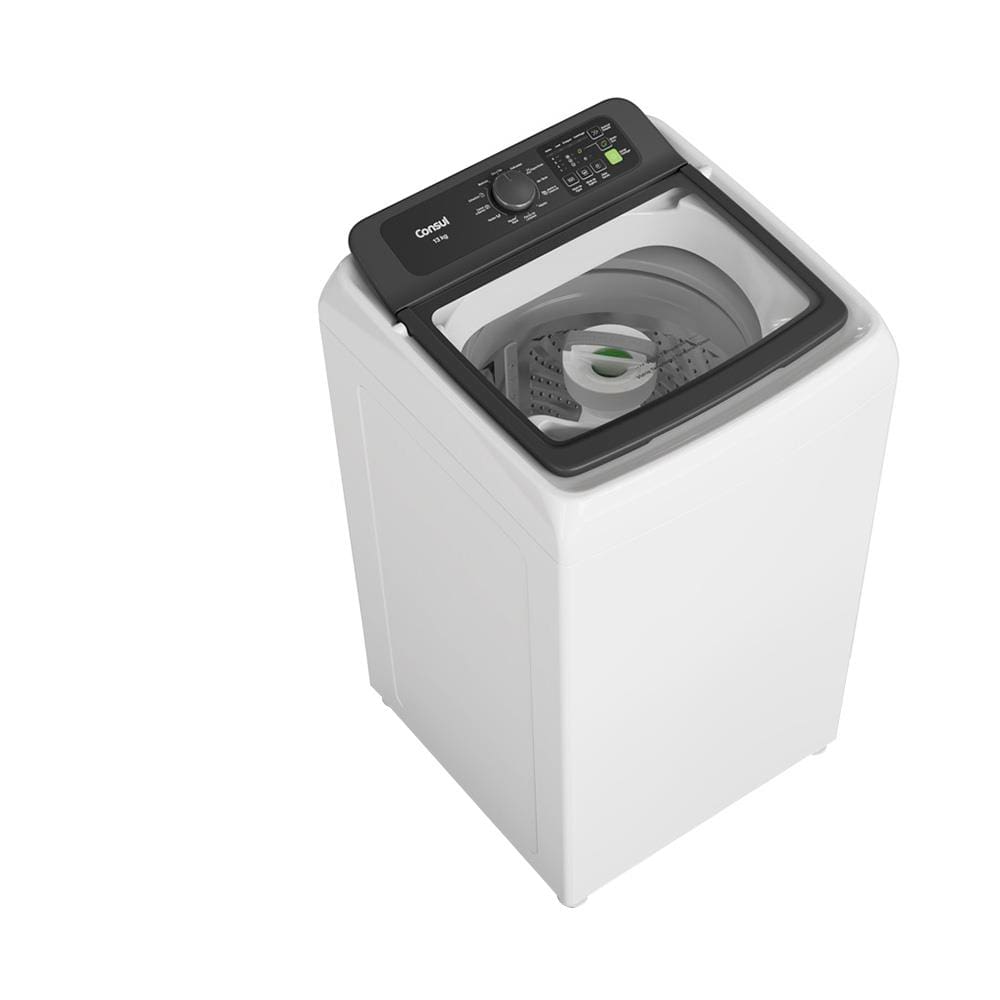 Lavadora de Roupas Consul CWN13AB 13kg com Modo Eco, Dosagem Econômica e Ciclo Rápido - Branca - 220V