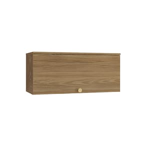 Armário de Geladeira Kappesberg Flora com 1 Porta Basculante, 80cm de Largura - Nogueira