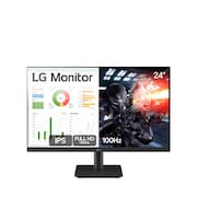 Monitor Gamer 24” LG 24MS500-B com Tela IPS, Full HD, 100Hz, HDMI e Dynamic Action Sync - Preto