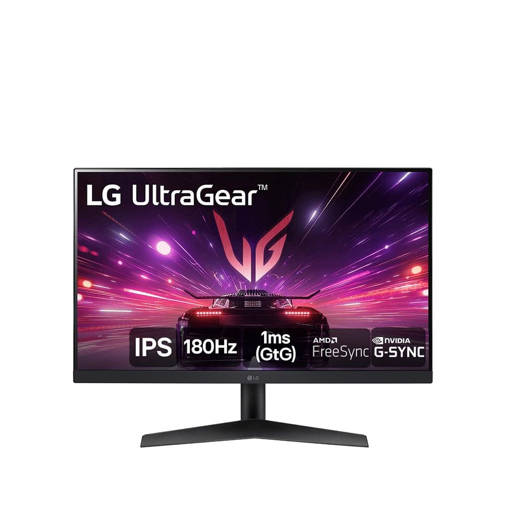 Monitor Gamer 24” LG UltraGear 24GS60F-B com Tela IPS, Full HD, 180Hz, NVIDIA G-SYNC, AMD FreeSyn, HDR10 e 1ms (GtG) - Preto