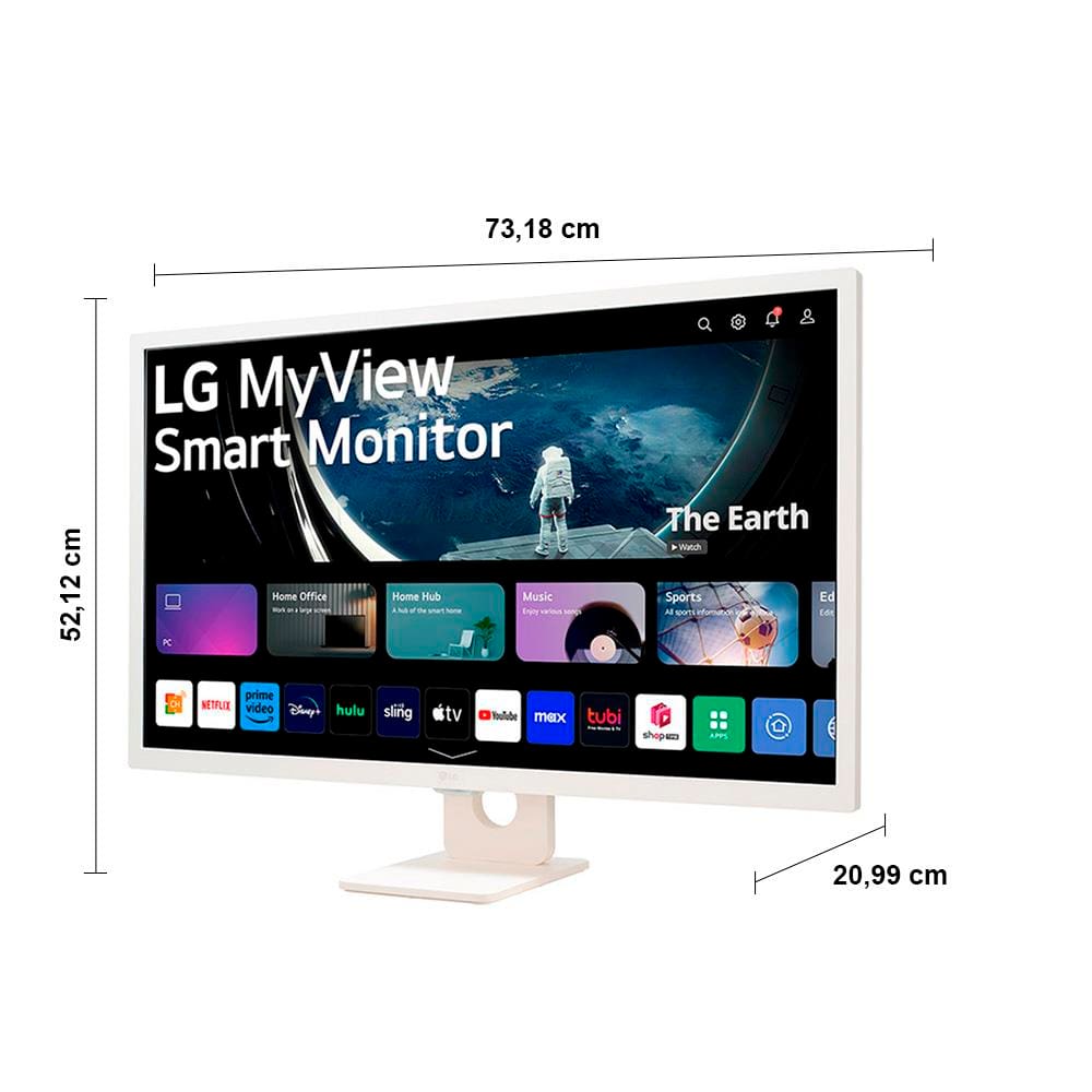 08yzrm1様★LG SMART Monitor 32SR50F-W Monitor LG MyView Smart 32'' FHD - 32SR50F-W | LG BR