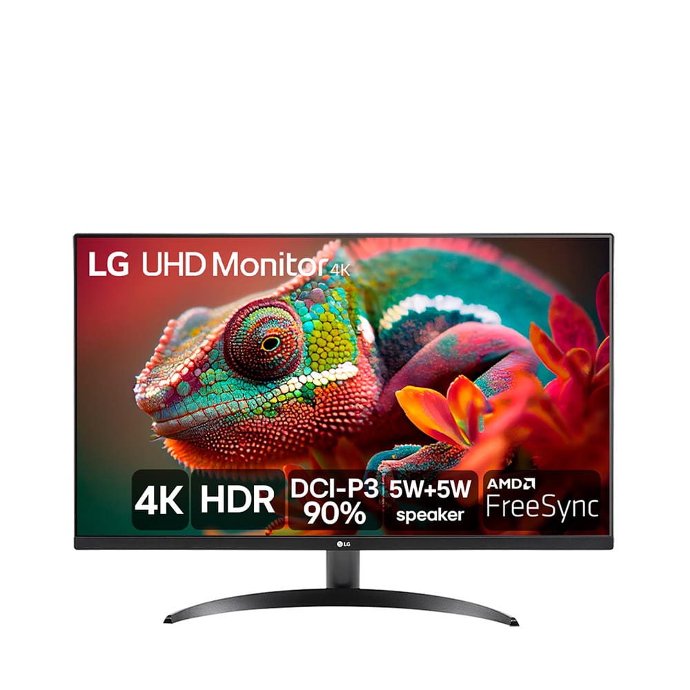Monitor LG 32'' 32UR500-B Ultra UHD 4K, AMD Free Sync, MaxxAudio, Dynamic Action Sync, Black Stabilizer, HDR10 e HDMI - Preto