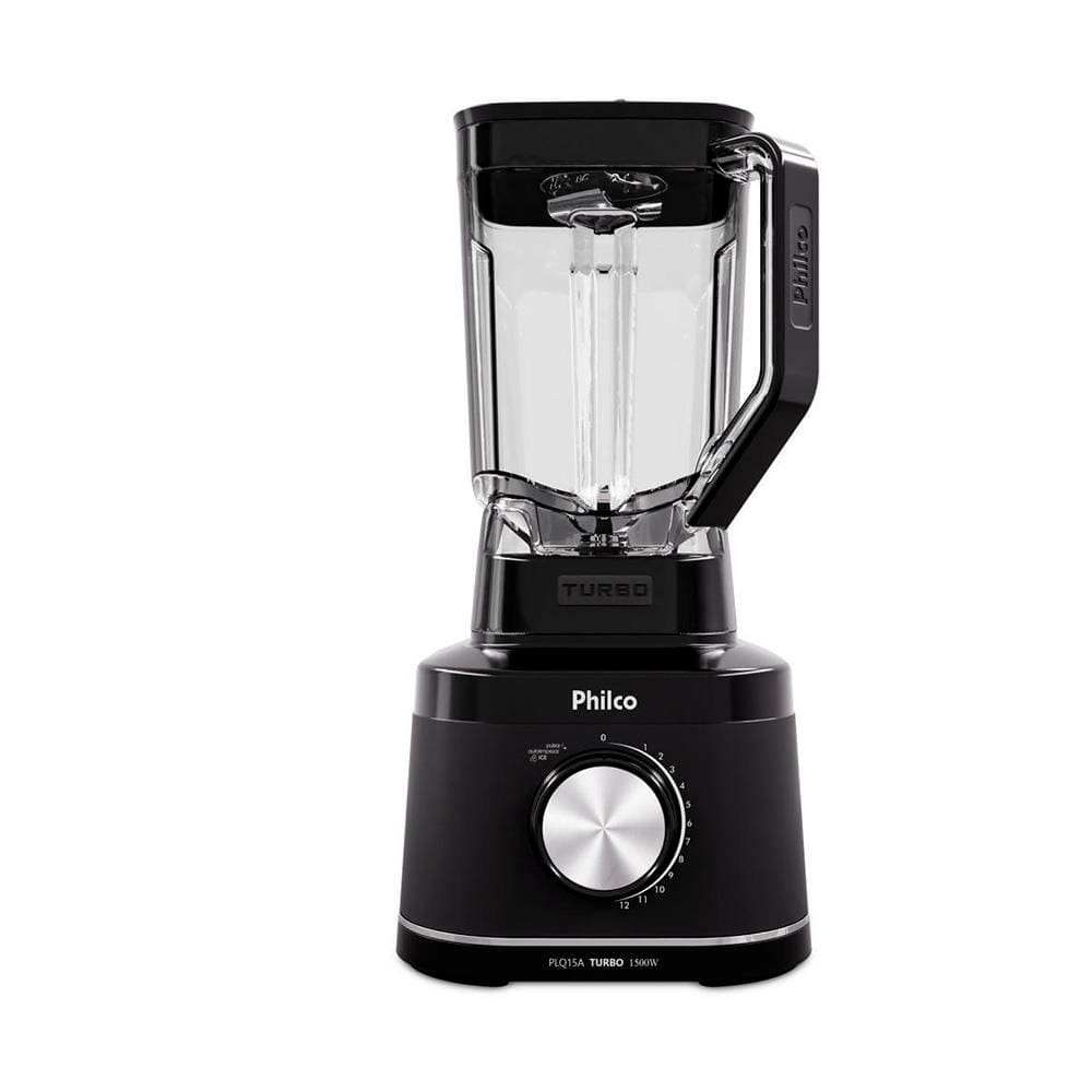 Liquidificador Philco PLQ15A Preto 1500W com 12 Velocidades - 220V