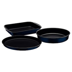 Conjunto de Assadeiras Tramontina Ravena em Alumínio com Revestimento Antiaderente Starflon Max - 3 Peças