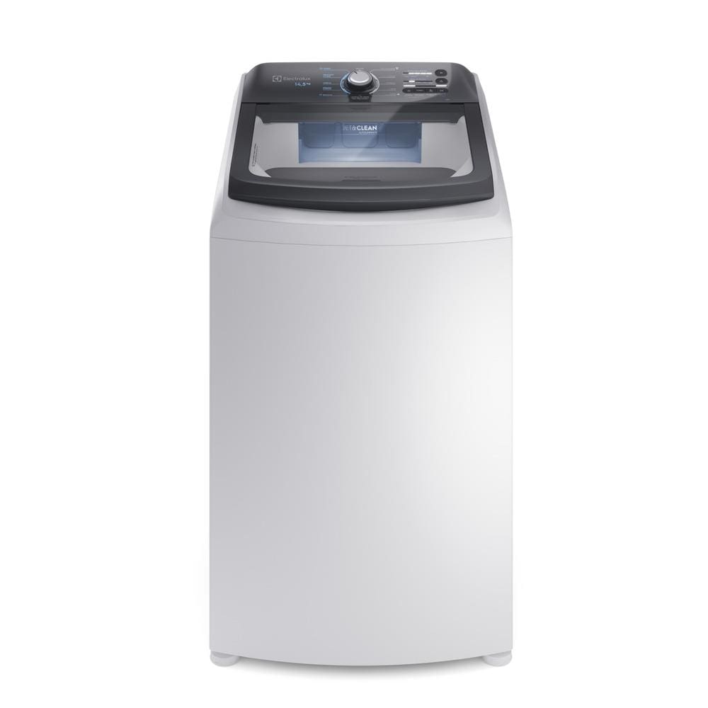 Lavadora de Roupas Electrolux Efficient LEE15 14,5kg Cesto Inox Filtro de Fiapos Tecnologia Jet&Clean Branca - 220V