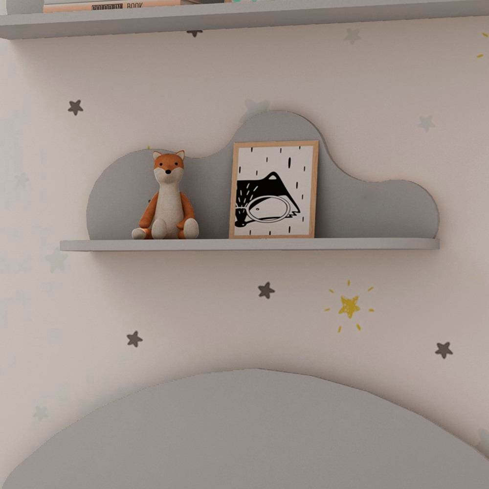 Prateleira Infantil Genialflex Nuvem 30,4x52x17 - Fendi
