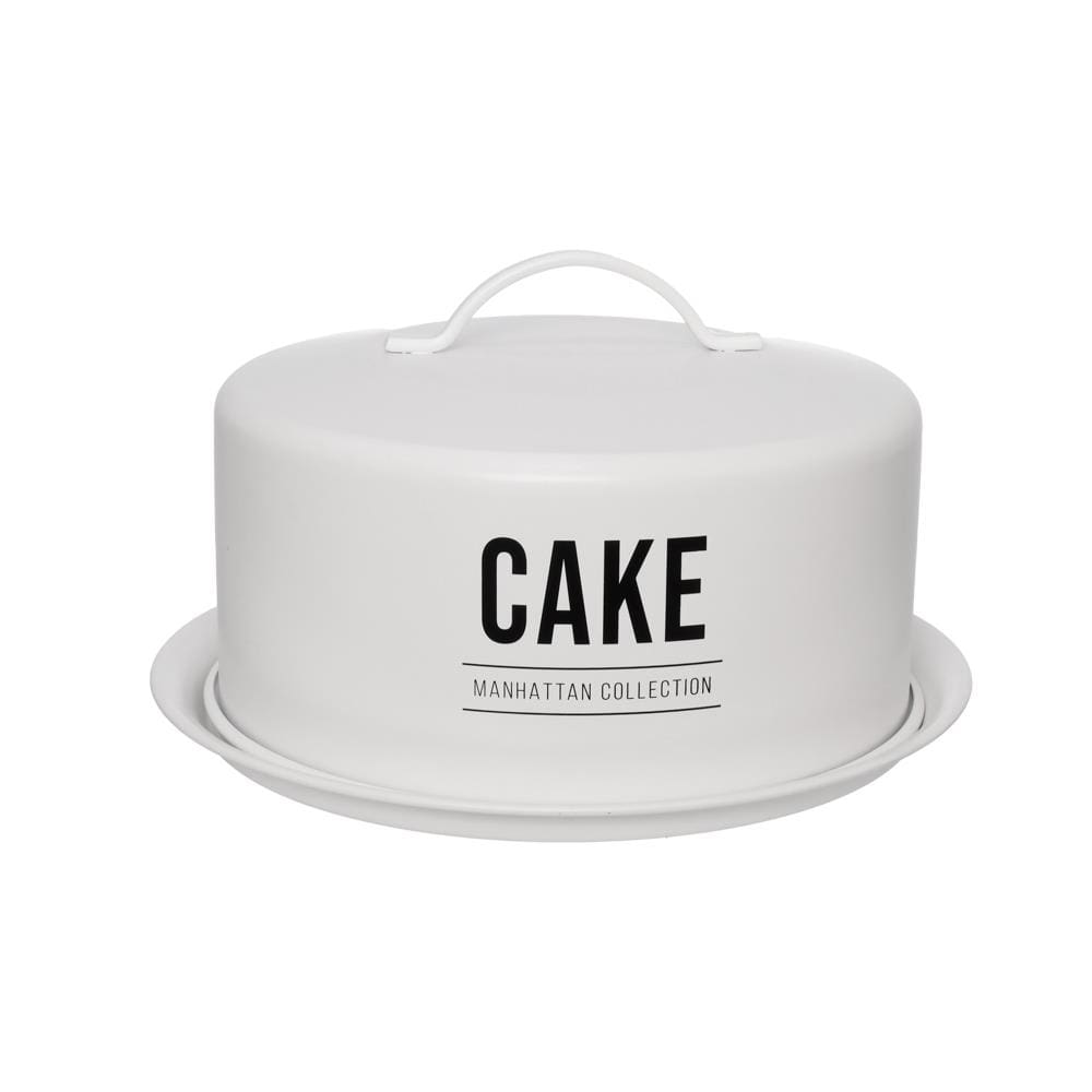 Porta – Bolo com Cúpula Hauskraft Manhattan em Aço Galvanizado Branco – 28,5 cm