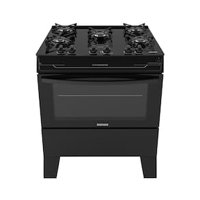 Fogão Itatiaia 5 Bocas Electra Glass Plus com Mesa de Vidro e Acendimento Automático Bivolt – Preto