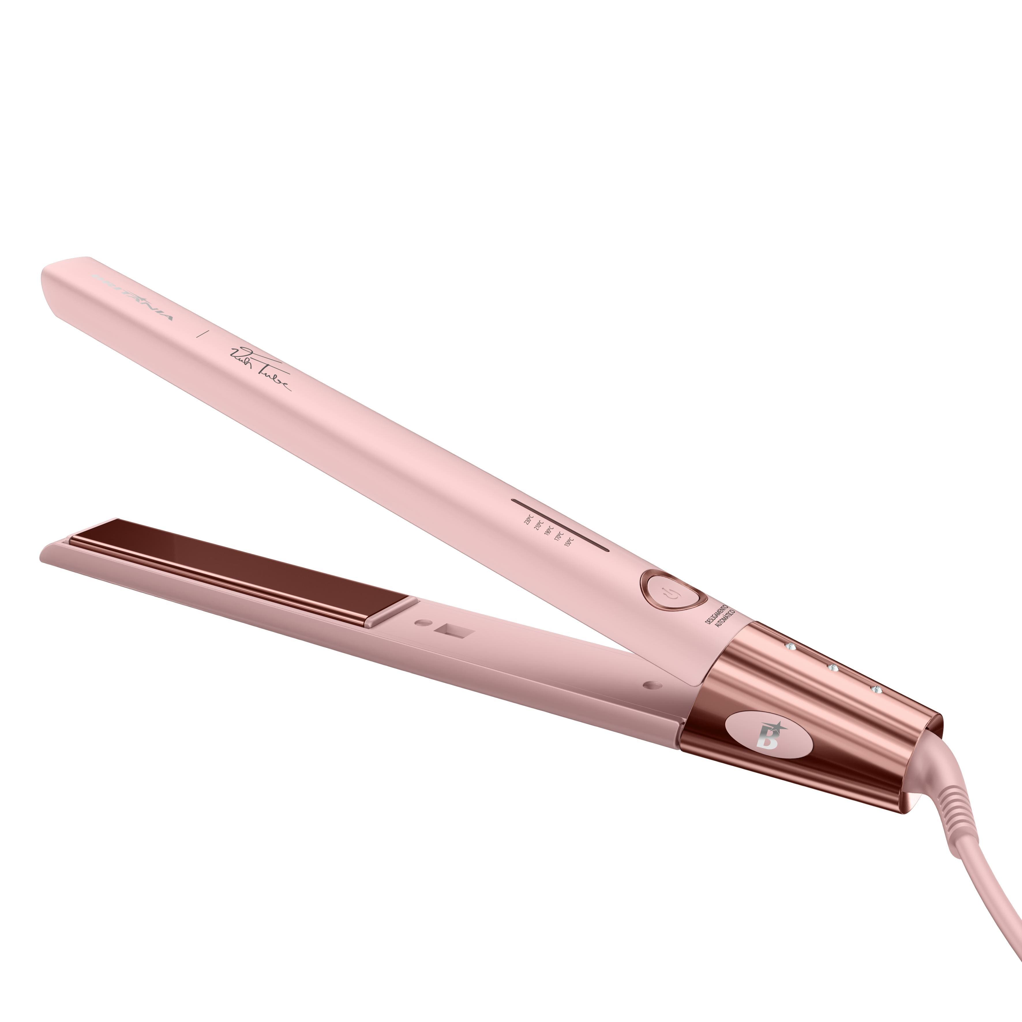 Chapinha | Prancha Britânia BPR04 Linha Viih Tube Titanium 230°C Rosa - Bivolt