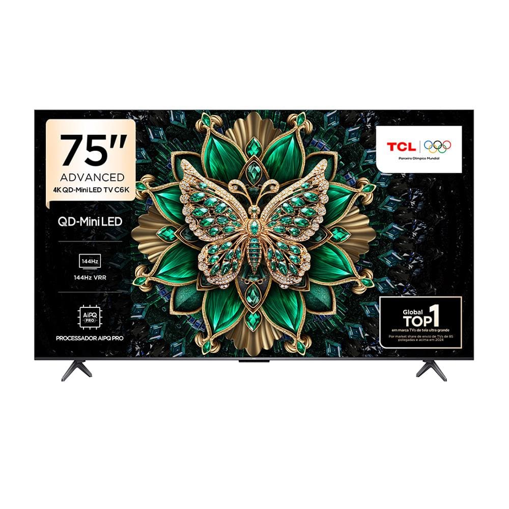 Smart TV 75" TCL C6K Premium 4K QD-Mini LED com Sistema Operacional Google TV, Dolby Visio... Smart TV 75" TCL C6K Premium 4K QD-Mini LED com Sistema Operacional Google TV, Dolby Visio...