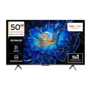 Smart TV 50" TCL C6KS 4K QD-Mini LED com Sistema Operacional Google TV, Dolby Vision, Atmos, HDR10+, ALLM, HDMI 2.1 e Comando de voz