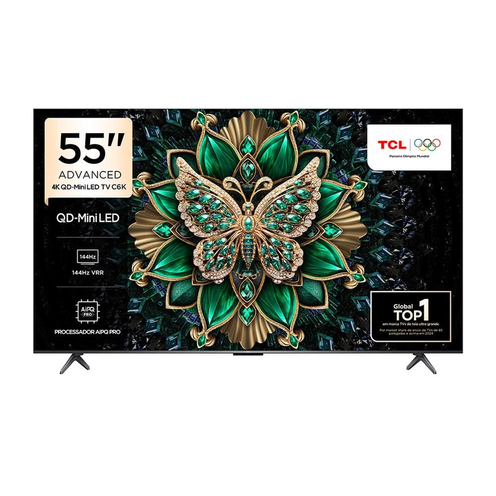 Smart TV 55” TCL C6K Premium 4K QD-Mini LED com Sistema Operacional Google TV, Dolby Visio... Smart TV 55” TCL C6K Premium 4K QD-Mini LED com Sistema Operacional Google TV, Dolby Visio...