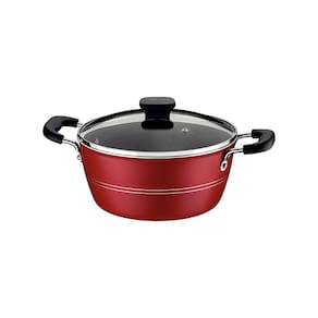 Caçarola Tramontina Sicília em Alumínio com Revestimento Interno e Externo Antiaderente Starflon Excellent 24cm - Vermelha